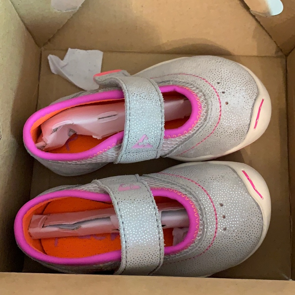 Plae shoes- Emme silver/pink BRAND NEW